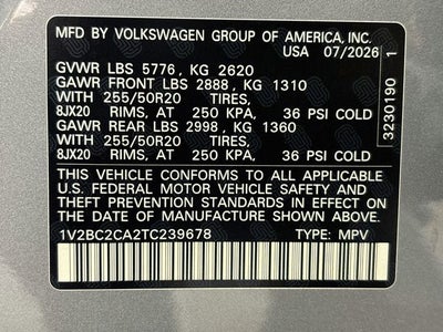 2026 Volkswagen Atlas Cross Sport SEL