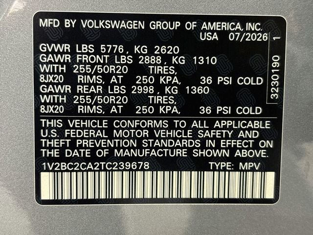 2026 Volkswagen Atlas Cross Sport SEL