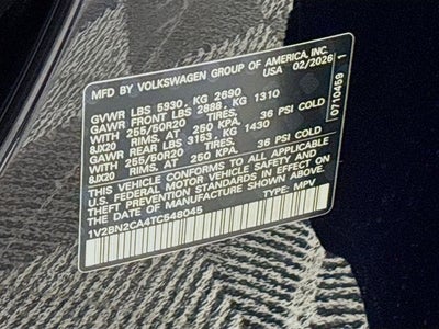 2026 Volkswagen Atlas 2.0T SEL
