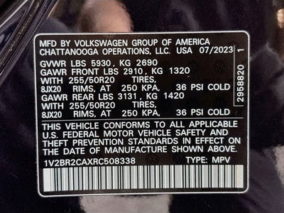 2024 Volkswagen Atlas 2.0T SEL