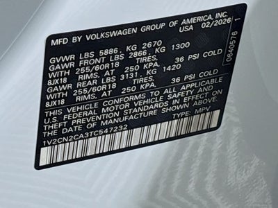 2026 Volkswagen Atlas 2.0T Peak Edition