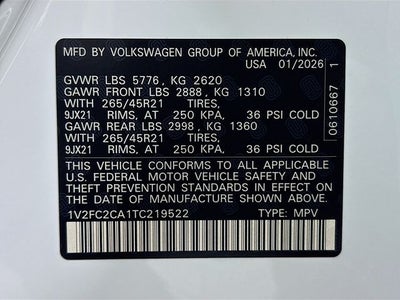 2026 Volkswagen Atlas Cross Sport 2.0T SEL Premium R-Line