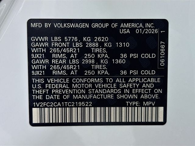 2026 Volkswagen Atlas Cross Sport 2.0T SEL Premium R-Line