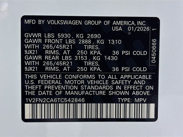 2026 Volkswagen Atlas 2.0T SEL Premium R-Line