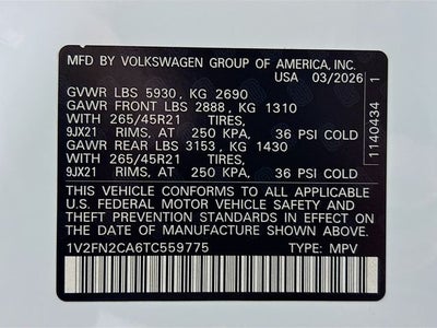 2026 Volkswagen Atlas 2.0T SEL Premium R-Line