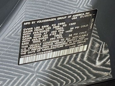 2026 Volkswagen Atlas 2.0T SE w/Technology