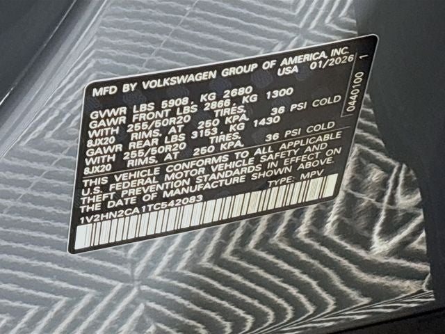 2026 Volkswagen Atlas 2.0T SE w/Technology