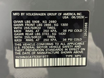 2026 Volkswagen Atlas 2.0T SE w/Technology