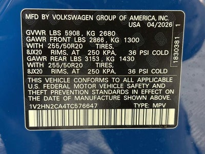 2026 Volkswagen Atlas 2.0T SE w/Technology