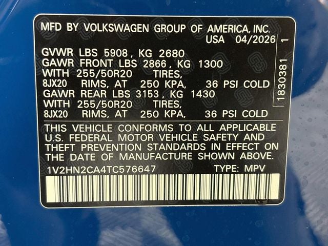2026 Volkswagen Atlas 2.0T SE w/Technology