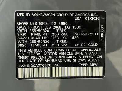 2026 Volkswagen Atlas 2.0T SE w/Technology