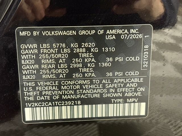 2026 Volkswagen Atlas Cross Sport SE w/Technology