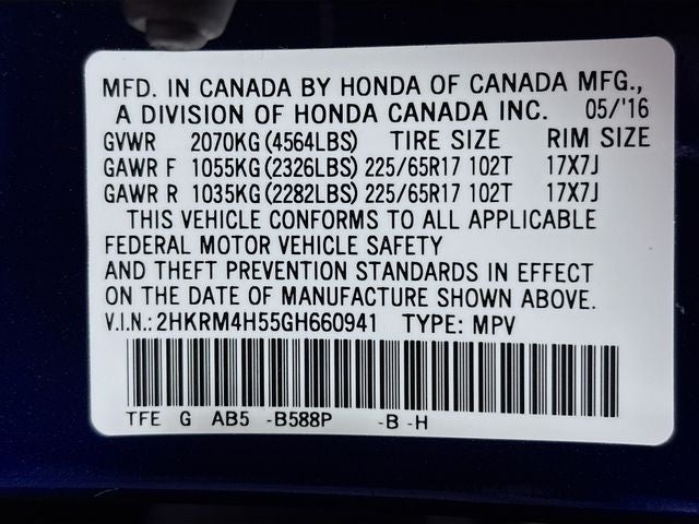 2016 Honda CR-V EX