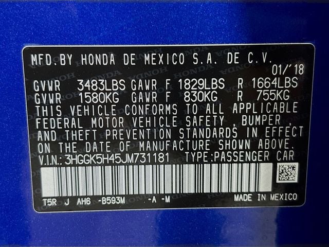 2018 Honda Fit LX