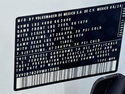 2027 Volkswagen Taos 1.5T SE Black