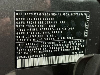 2026 Volkswagen Taos 1.5T SEL