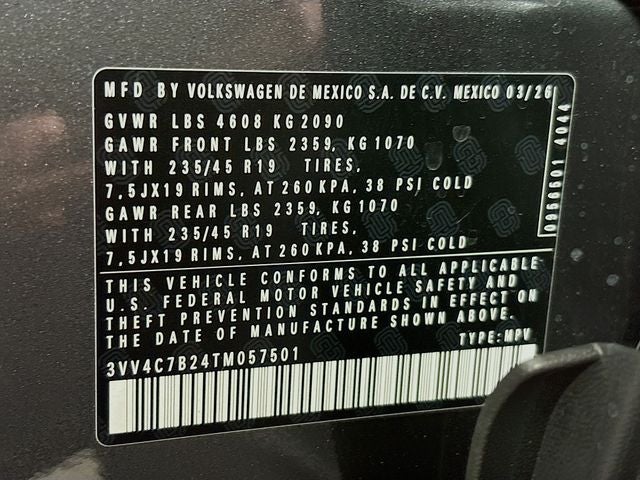 2026 Volkswagen Taos 1.5T SEL