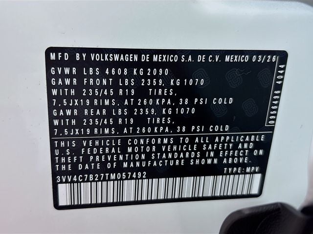 2026 Volkswagen Taos 1.5T SEL