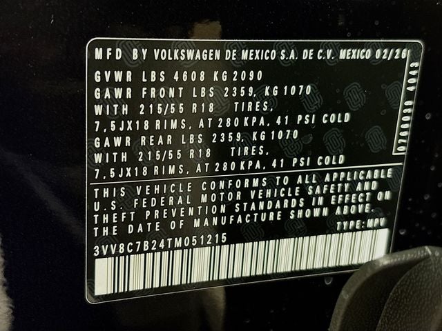 2026 Volkswagen Taos 1.5T S