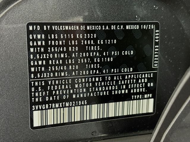 2026 Volkswagen Tiguan 2.0T SE R-Line Black