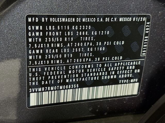 2026 Volkswagen Tiguan 2.0T SE