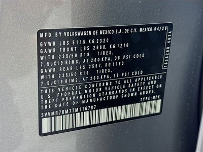 2026 Volkswagen Tiguan 2.0T SE