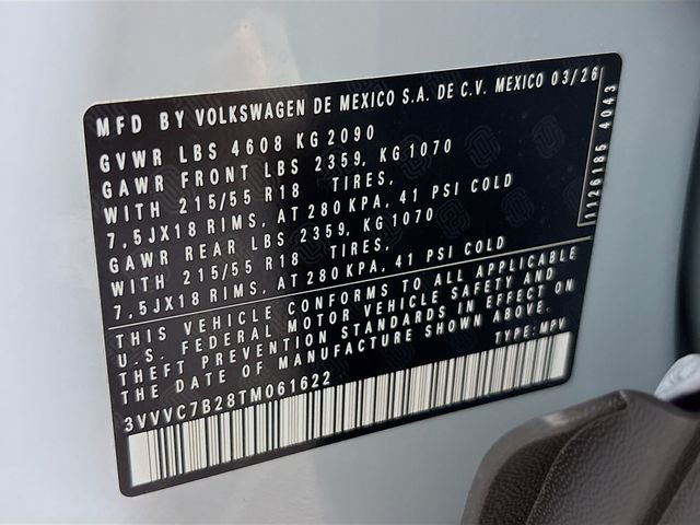 2026 Volkswagen Taos 1.5T SE