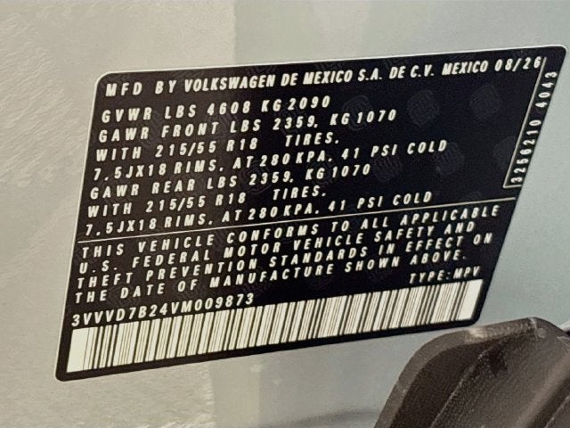 2027 Volkswagen Taos 1.5T SE
