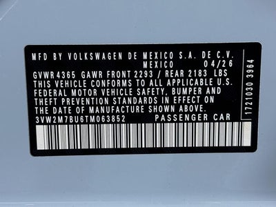 2026 Volkswagen Jetta GLI 2.0T Autobahn