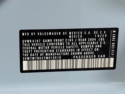 2026 Volkswagen Jetta 1.5T SE