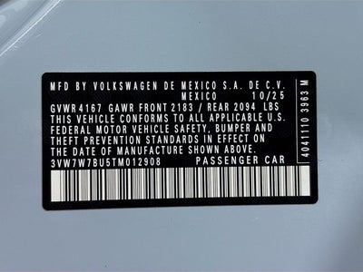 2026 Volkswagen Jetta 1.5T SE