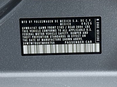 2026 Volkswagen Jetta 1.5T SE