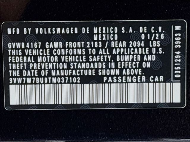 2026 Volkswagen Jetta 1.5T SE