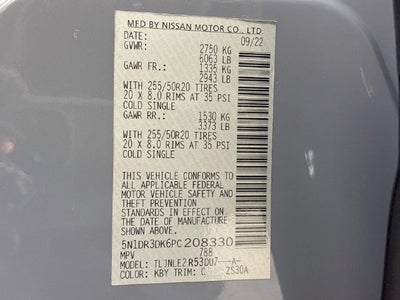 2023 Nissan Pathfinder Platinum
