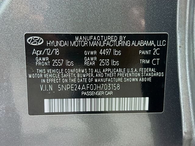 2018 Hyundai Sonata SE