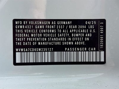 2025 Volkswagen Golf GTI 2.0T SE