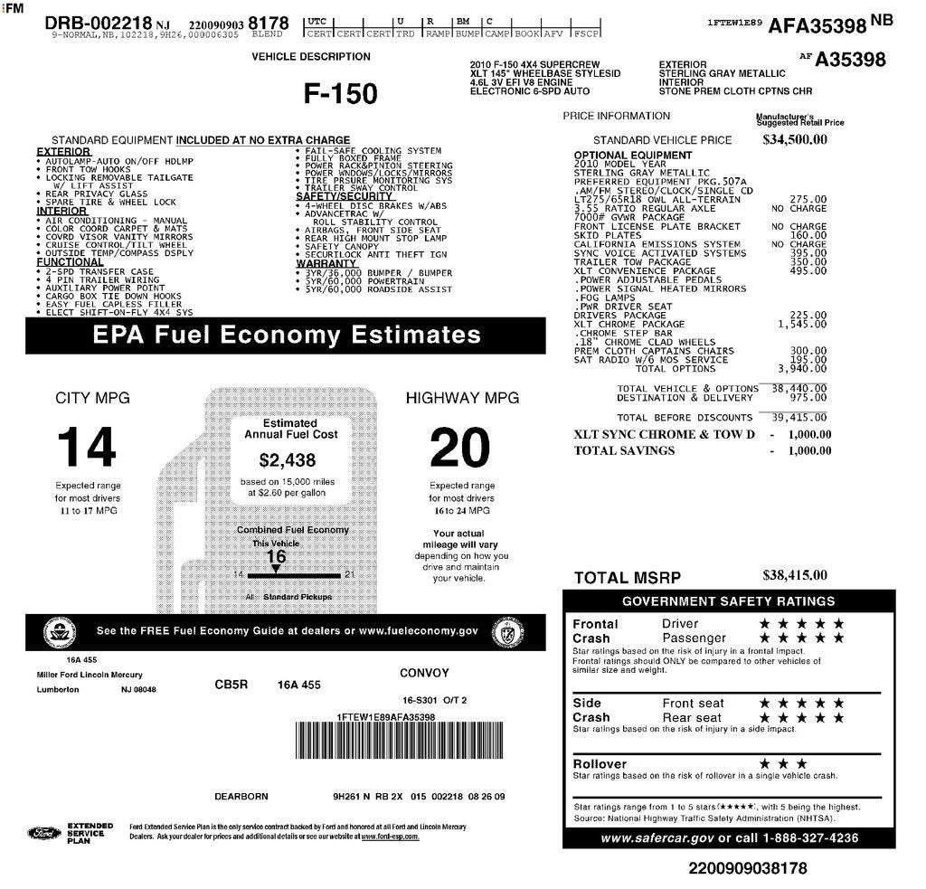 2010 Ford F-150 XLT