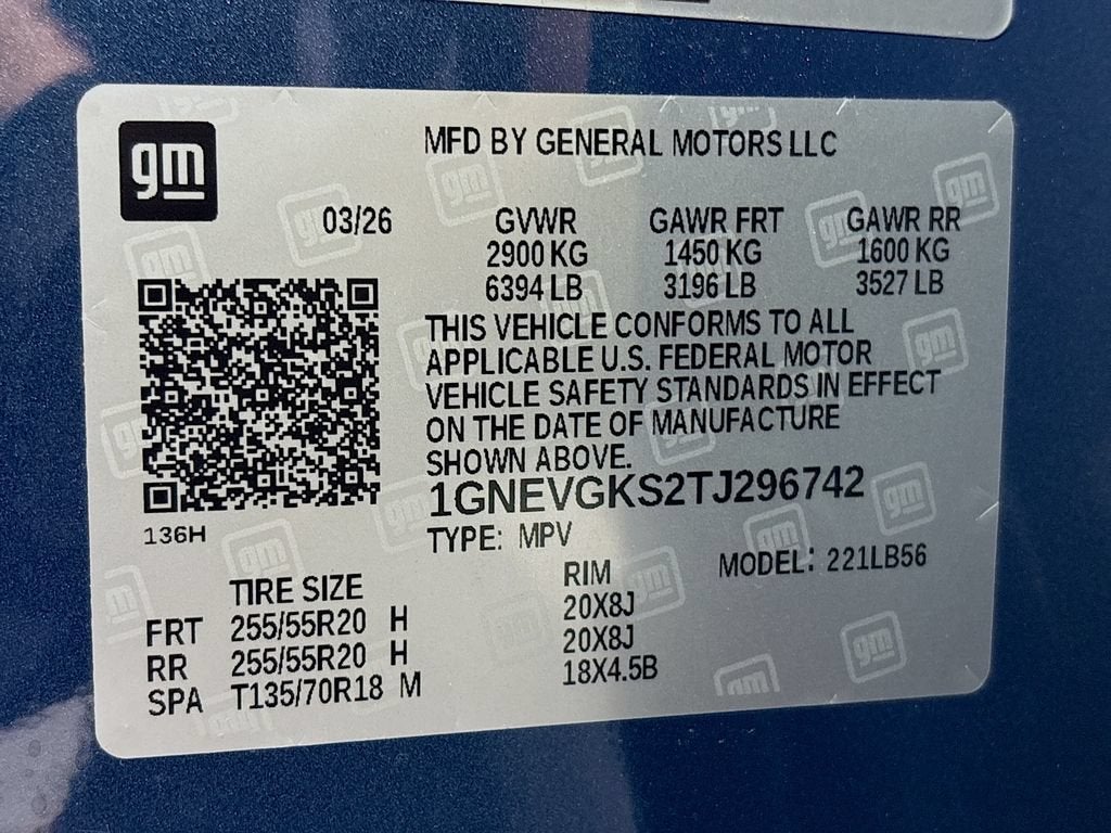 2026 Chevrolet Traverse LT