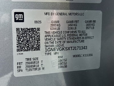 2026 Chevrolet Traverse LT
