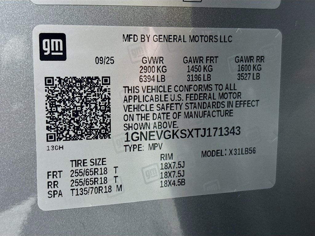 2026 Chevrolet Traverse LT