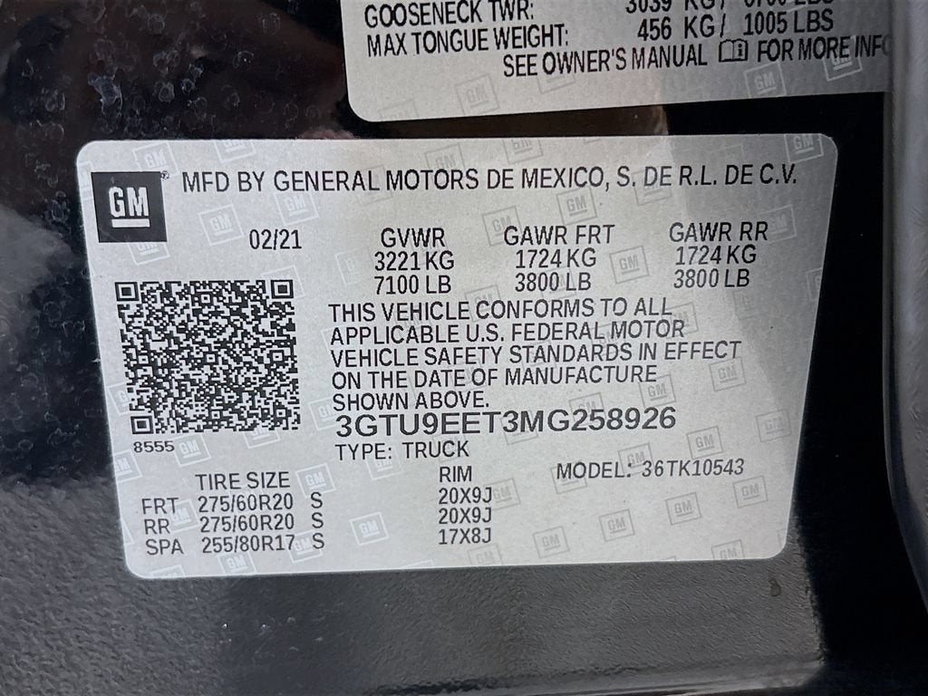 2021 GMC Sierra 1500 AT4