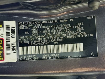 2013 Toyota Sequoia Platinum