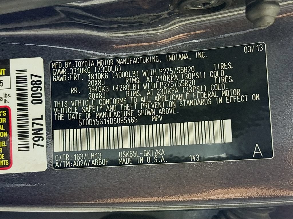 2013 Toyota Sequoia Platinum