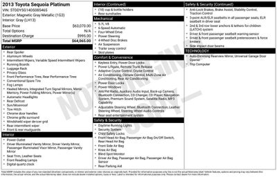 2013 Toyota Sequoia Platinum