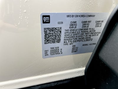2026 Chevrolet Trax 1RS
