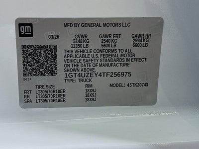 2026 GMC Sierra 2500 HD AT4X