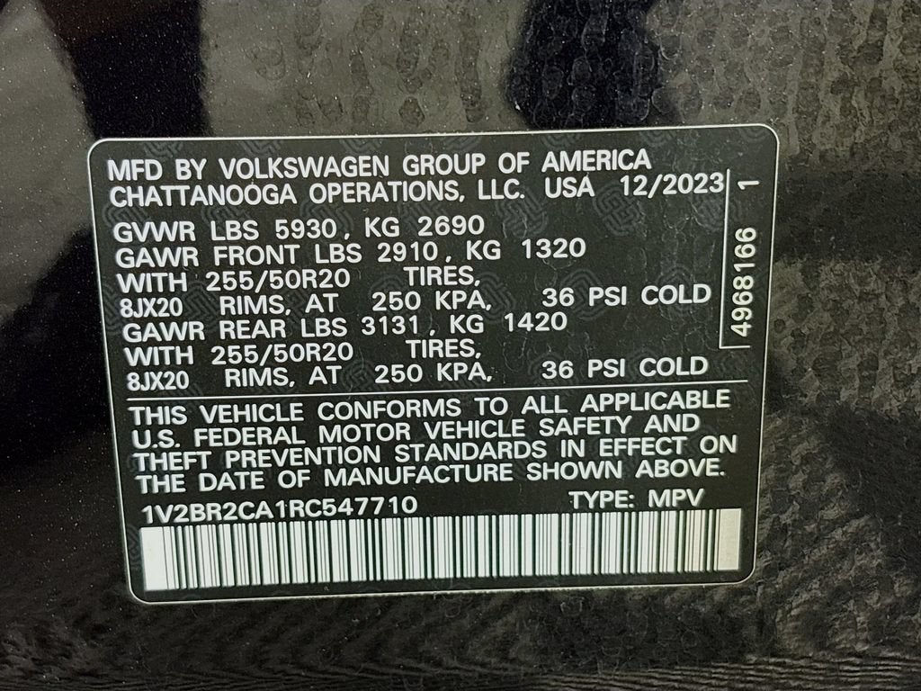 2024 Volkswagen Atlas 2.0T SEL