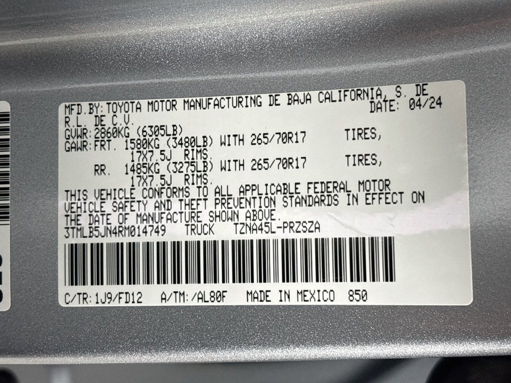 2024 Toyota Tacoma TRD Sport