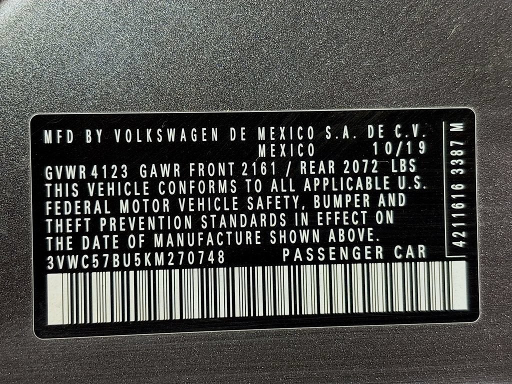 2019 Volkswagen Jetta 1.4T SE
